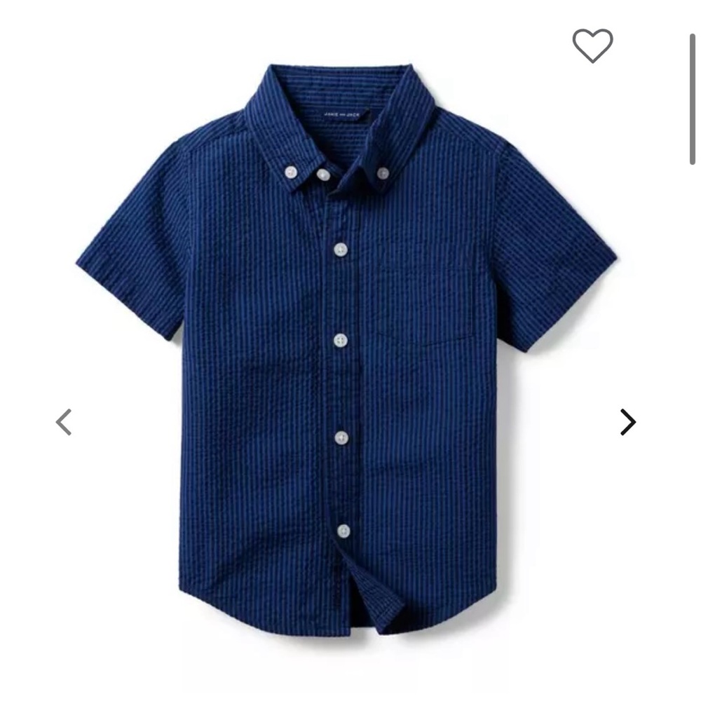 Janie and Jack - Baby Boy Shirt - THE STRIPED SEERSUCKER SHIRT